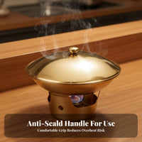 Heavy Duty Stainless Steel Pot Lid Long-Lasting Chafing Dish Cover Easy to Clean for Restaurant Owners, Professional Chefs, Restaurants, Bar