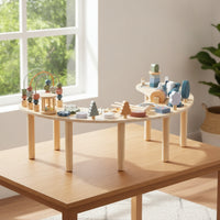 Developmental Table with Bead Maze Learning Developmental Table Wooden Activity Center Multifunctional Furniture