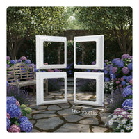 Vinyl Post Skirt Seamless Look Deck Post Base Cover Elegant Design for Porch, Patio