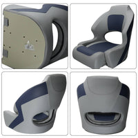 Boat Mariners Chair Foldable Seating Upholstered for Captains, Speedboats