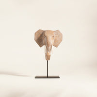 Elephant Sculpture with Stand Decorative Elephant Figurine Modern for Entryway