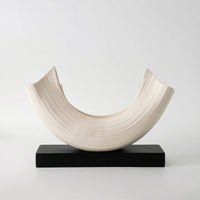 Boat Sculpture Contemporary Boat Statue Nautical for Art Collectors