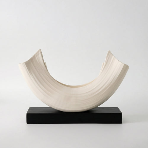 Boat Sculpture Contemporary Boat Statue Nautical for Art Collectors
