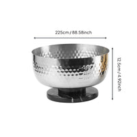 Decorative Centerpiece Bowl Multi-Functional Hammered Metal Bowl for Living Room