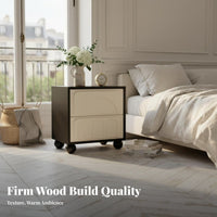 dual-level cumulusShaped Nightstand Modern Minimalist 2-Tier Accent Table