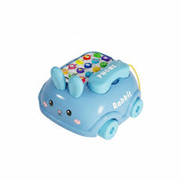 Early Education Musical Story Phone Cute Creature Design Bunny Phone Toy English Learning for Toddlers