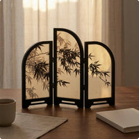 Acrylic Folding Screen Oriental Design Mini Folding Screen Eco-Friendly Material