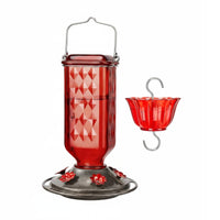 Glass Hummingbird Feeder Long-Lasting Hanging Hummingbird Feeder Year-Round Use