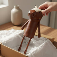 Horse Headcover PU Leather Driver Head Headcover Guarding Links Wood Cover for Golfers