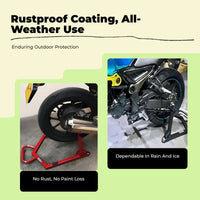 Foldable motorcycle rear stand