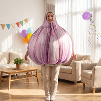 Garlic Costume Novelty Vegetable Costume Printed Tunic for Themed Parties, Carnival