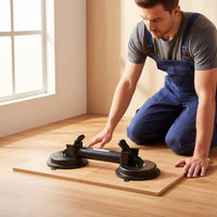 Heavy Duty Double Suction Cup Floor Tightener Quick Release Levers Wood Floor Seam Puller for DIY Enthusiasts, Home Renovation