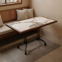 Rattan Booth Sofa Southeast Asian Design Curved Restaurant Booth Stable and Sturdy Wooden Frame Rattan Chair for Families, Restaurants, Cafes