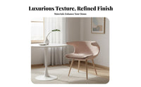 Nordic aesthetic Upholstered Shell Chair Designer Inspired Indoor Seating Minimalist Aesthetic Ergonomic Design for Interior Designers, Business Owners, Living Room, Home Office, Apartment, Bedroom