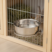 Stainless Steel Hanging Pet Bowl for Crate, Anti-Tip Food and Water Feeder