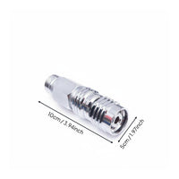 9/16 Thread Adapter Chrome Finish   Quick Release Adapter Medium Pressure Threaded Scuba Connector