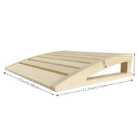Wooden Sauna Pillow Natural Material Sauna Headrest Polished Finish
