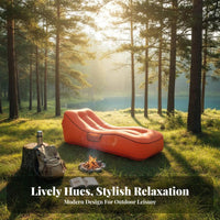 Wind-Inflated Lounger Lightweight Wind-Catcher Couch Tear-Resistant for Camping