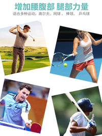 Golf Swing Practice Trainer Rotation Training Band with Ground Push and Waist Turn Resistance Rope
