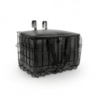 Cycle Basket with Inner Bag Sturdy Foldable Cycle Basket Front for Commuters, Errands