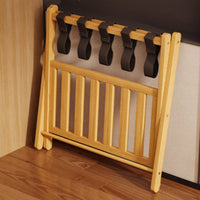 Luggage Rack with Shelf Foldable Home Storage X-Shaped Frame for Guest House