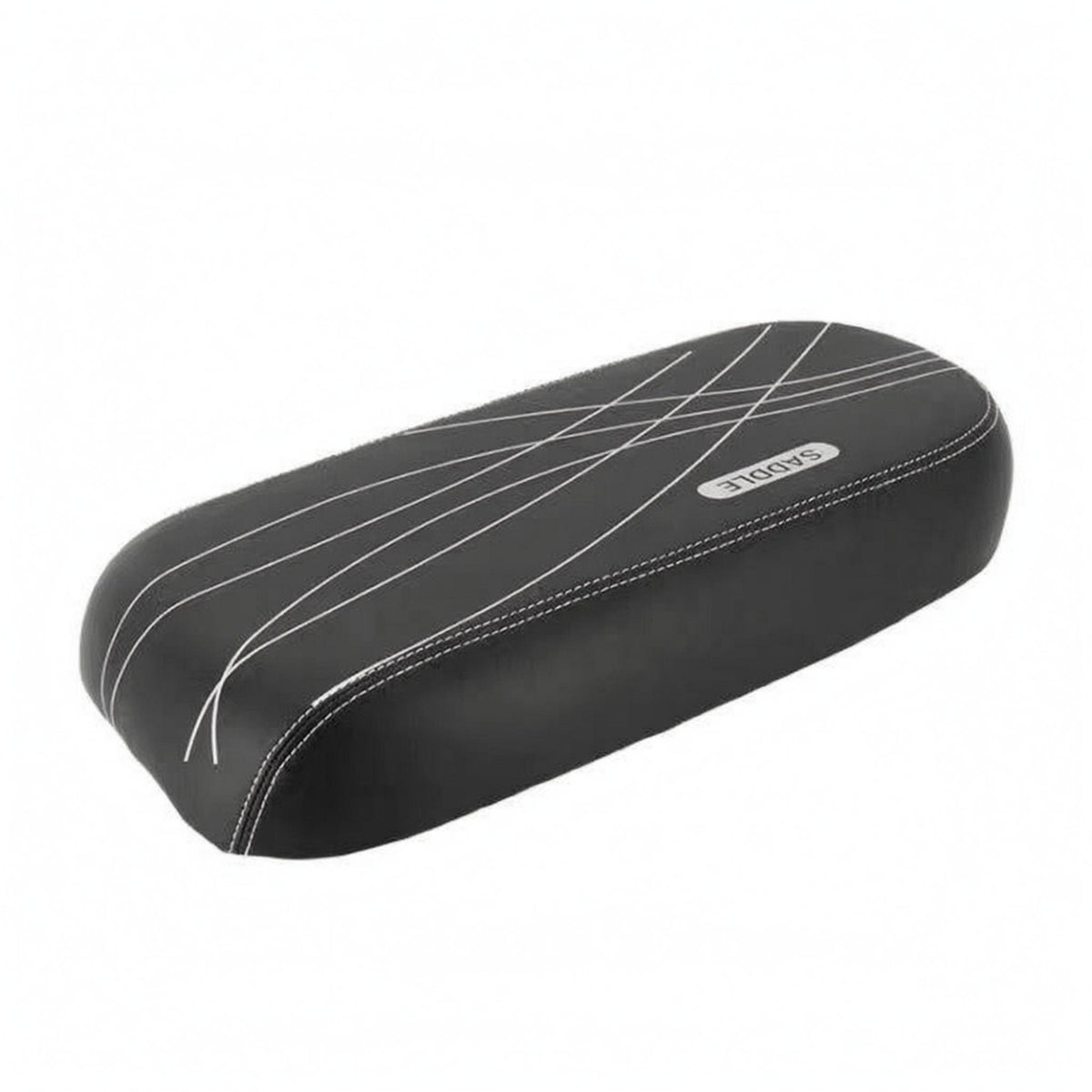 Stitched Rear Bike Seat Cushion Smooth Bike Saddle Cushion Curved Line Graphics Cycle Seat Cover