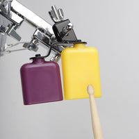 Yellow and Purple Wooden Fish Bangzi Percussion Instrument