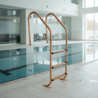 Stainless Steel Pool Ladder No-Embed Pool Ladder with Handrails Non-Slip for Homeowners