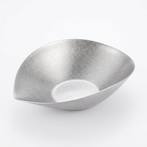 Irregular Stainless Steel Plate, Snowflake Silver