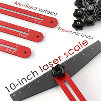 Folding Stair Ruler Foldable Stair Measuring Tool Adjustable for Woodworking