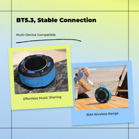 Waterproof speaker with deep bass