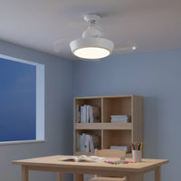 E27 Socket Fan Light 3 Color Dimming LED Fan Light No Flicker for Living Room