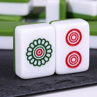 Mini Mahjong Set Lightweight Mini Chinese Mahjong Set Long-Lasting Sleek Feel for Travelers, Camping