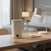 Compact Foldable Electric Kettle Space-Saving Hot Water Kettle Lightweight Mini for Travelers, Students, Dorm Room, Hotel, Office
