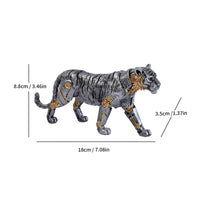 Mechanical Creature Figurine Shiny Finish Decorative Figurine Textured Surface
