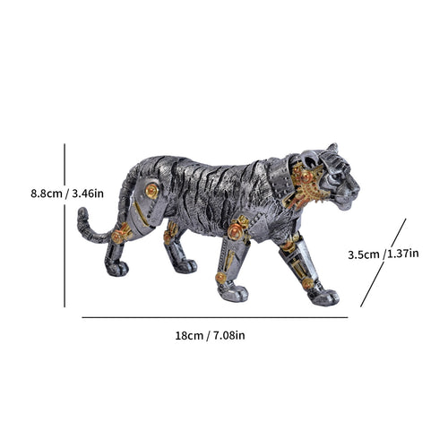 Mechanical Creature Figurine Shiny Finish Decorative Figurine Textured Surface