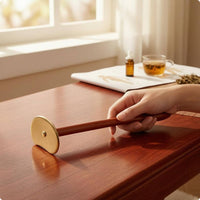 Brass Gua Sha Tool Long-Lasting Handheld Scraping Paddle Polished Border