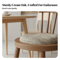 Padded Posterior Wooden Chair Northern European & Design Dining Room Seating Minimalist Look Sturdy Frame for Restaurant Owners