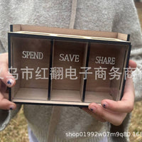 Personalized Banker Wooden Coin Bank for Kids
