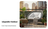 3 Pieces Weather-Resistant 3-Piece cafe Set long-weather-proofing 3-Piece Woven Chat Set Easy to Clean Patio Seating Comfortable paddings for Apartment Dwellers, property owners, two people, Balcony, Garden, rearyard, Porch