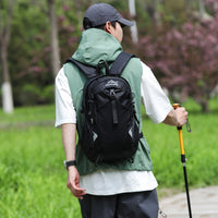 跨境户外登山双肩包简约大容量防泼水徒步包轻便量化运动旅行包男