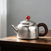 Pure Titanium Teapot High-End Portable Kung Fu Tea Kettle Heat Resistant Titanium Tea Pot for Travel