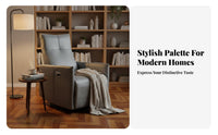 rotating rocking chair Recliner Genuine Leather Lounge Chair Reclining Function Rocking Motion for Adults, Parents