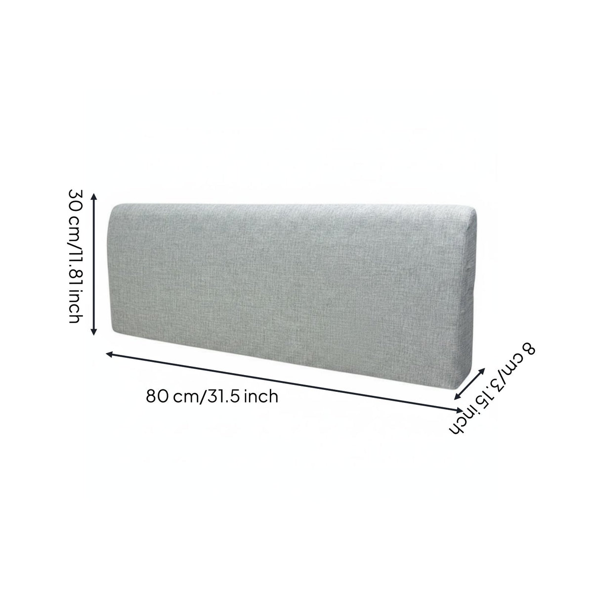 Headboard Backrest Cushion Rectangular Bed Rest Pillow Ergonomic for Dorm Room
