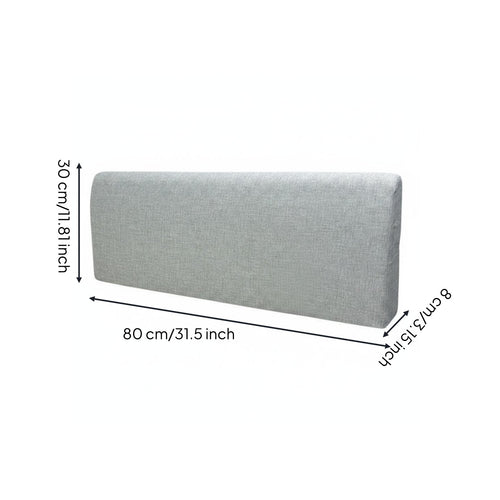 Headboard Backrest Cushion Supportive Snap-on Headboard Cushion Ergonomic