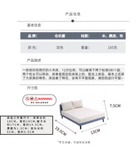 1:12娃娃屋模型OB11 GSC用迷你家具家居微缩玩具双人床拍照场景