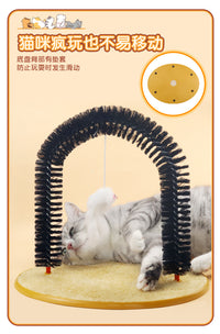 猫刷猫蹭毛刷宠物猫咪挠痒蹭痒器 拱门型猫自动按摩止痒器蹭毛器6