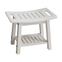Plastic Bathroom Shower Stool with Anti-Slip Pad
