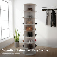 Rotating Shoe Rack Multifunctional 360° Revolving Shoe Rack Space Saving 360 Degree Rotating Shelf for Women, Fashion Lovers, Closet, Hallway, Bedroom