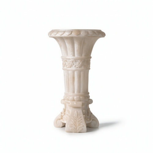 Column Vase Antique Style Pedestal Vase Classical for Home Decorators, Florists